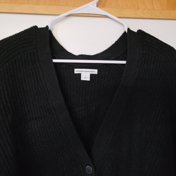Amazon Essentials Women's Soft Touch Ribbed Blouson Cardigan Size Large - Picture 2 of 5